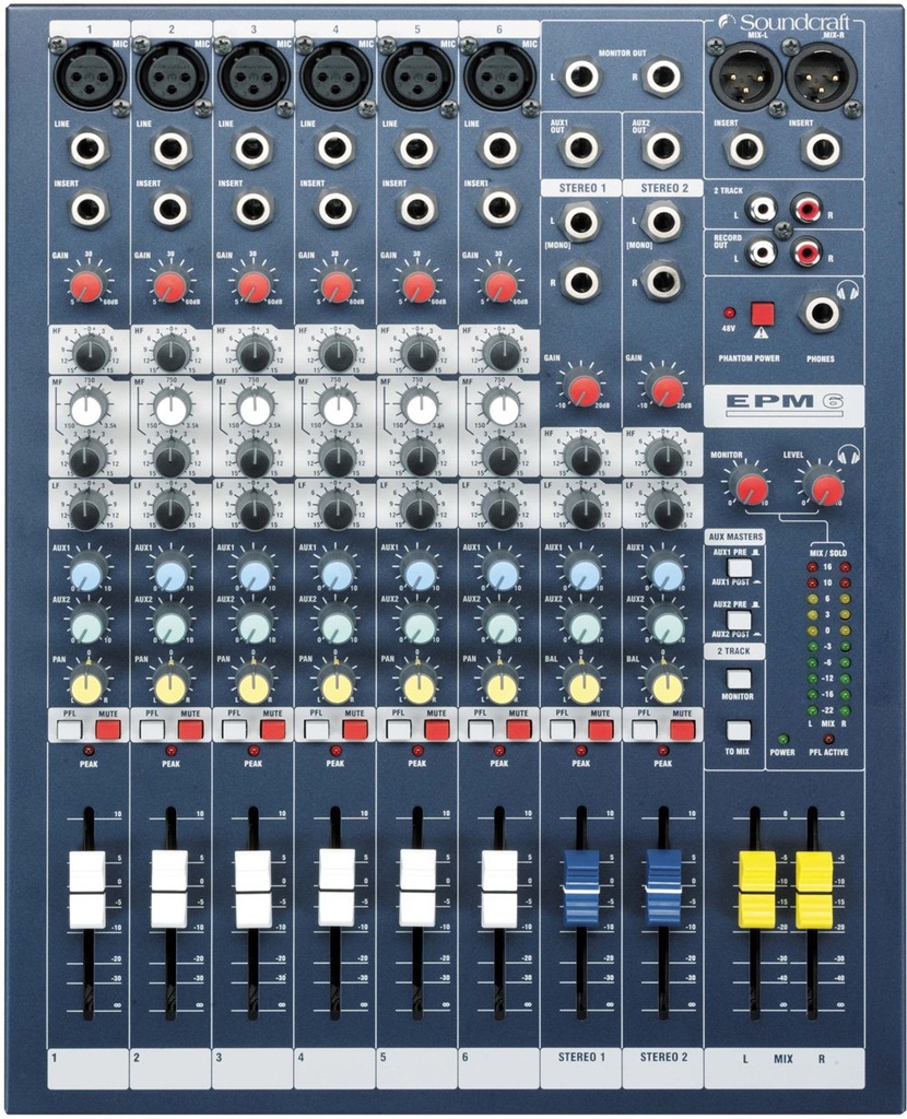 Soundcraft EPM6 (6 canales)